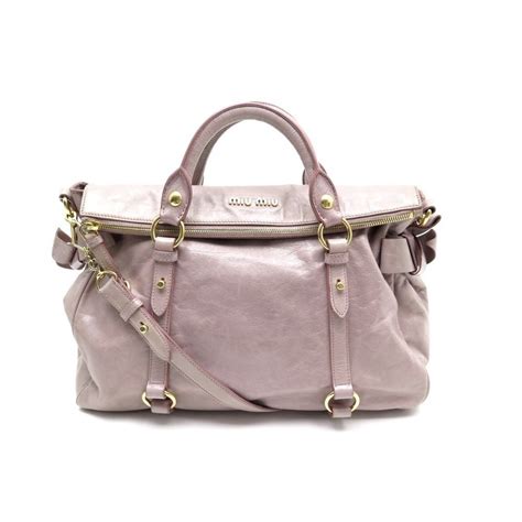 miu miu sac vieux rose cuir|Sac à main en cuir Miu Miu Rose en Cuir .